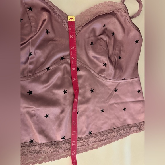 Forever 21 silky pink/purple stars cami - Picture 5 of 7